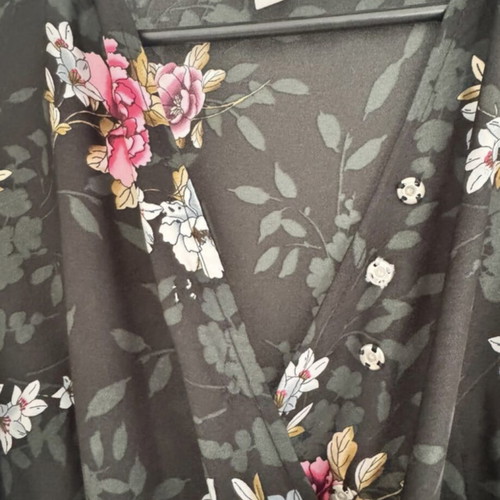 Koton dress size 34 used with floral pattern dark green