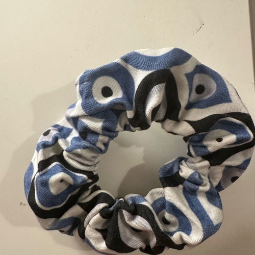 Scrunchie handmade with evil eye like new