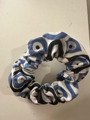 Scrunchie handmade with evil eye like new
