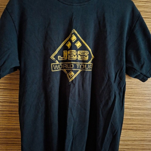 Jeff Scott Soto Band T-shirt used, size medium, black and yellow