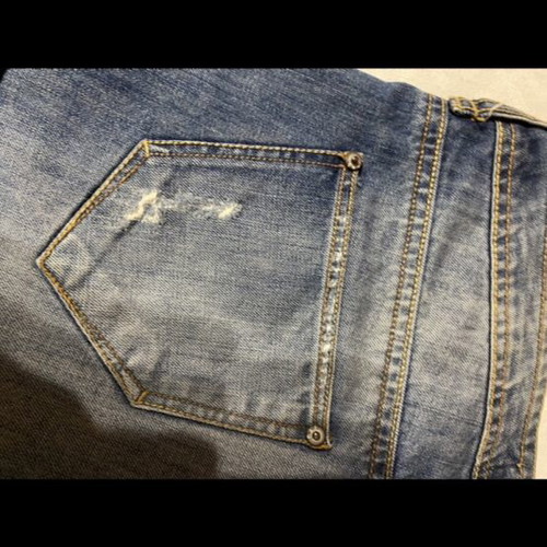 Bershka women's denim shorts like new, distressed style, size S