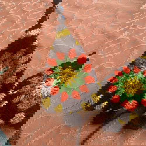 Σετ 4 χριστουγεννιάτικα πλεκτά δέντρα με βελονάκι κατόπιν παραγγελίας