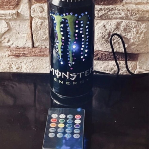 Monster LED light can with IR remote and color change