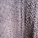 Knitted sweater XL used, brown with V-neck and batwing sleeves