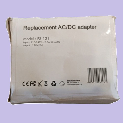 AC/DC adapter model PS-121 like new