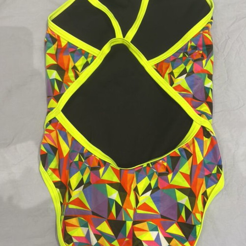 Turbo one-piece swimsuit like new, size L, multicolor