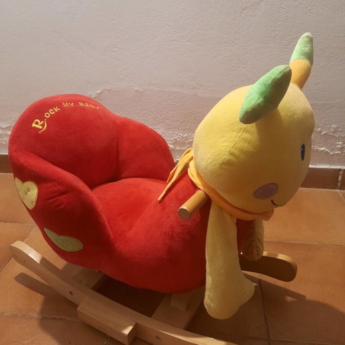 Rock My Baby Emily JR251 rocking ladybug with wooden base