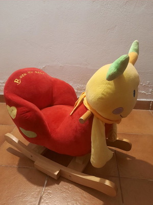 Rock My Baby Emily JR251 rocking ladybug with wooden base