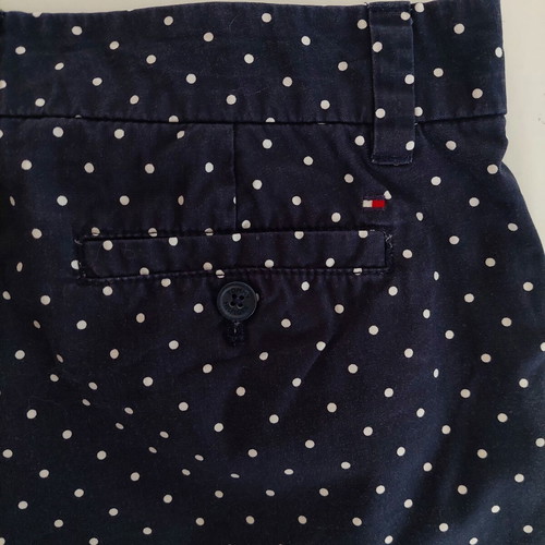 Tommy Hilfiger polka dots shorts small, like new, dark blue and white