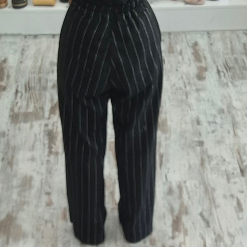 Black pants with silver stripe new, 100% cotton, size XXS