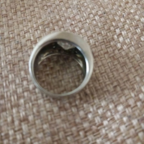 Ring used, silver, diameter size 16.5 mm for slim fingers