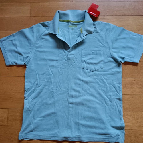 Polo T-shirt Sprider L light blue 100% cotton new with tags