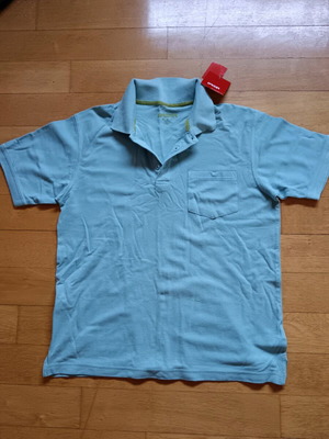 Polo T-shirt Sprider L light blue 100% cotton new with tags
