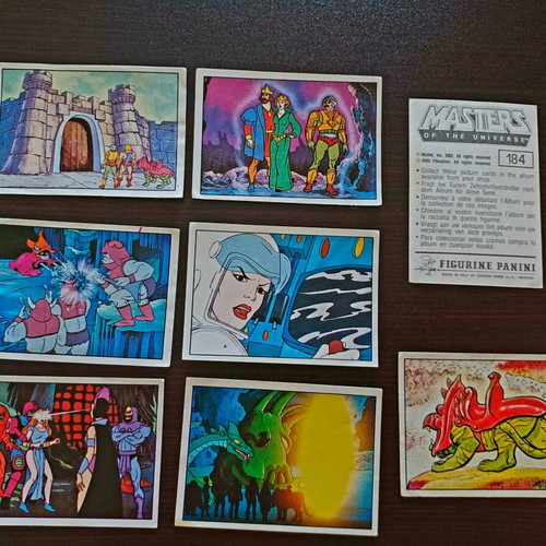 Panini Masters of the Universe Sticker Set 8 Retro 80s Like New