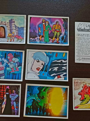 Σετ 8 αυτοκόλλητα Panini Masters of the Universe ρετρό 80'ς σαν καινούργιο