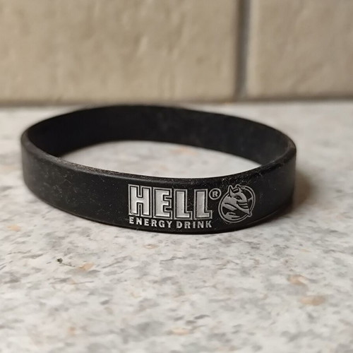 Hell rubber bracelet, black