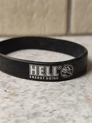 Hell rubber bracelet, black