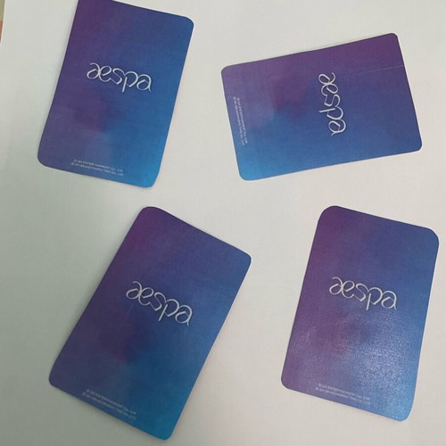 Aespa handmade photocard set like new