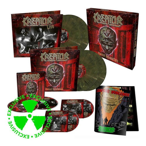 Kreator Violent Revolution 2022 Limited Edition Marbled Vinyl 4LP + 4CD Box Set New