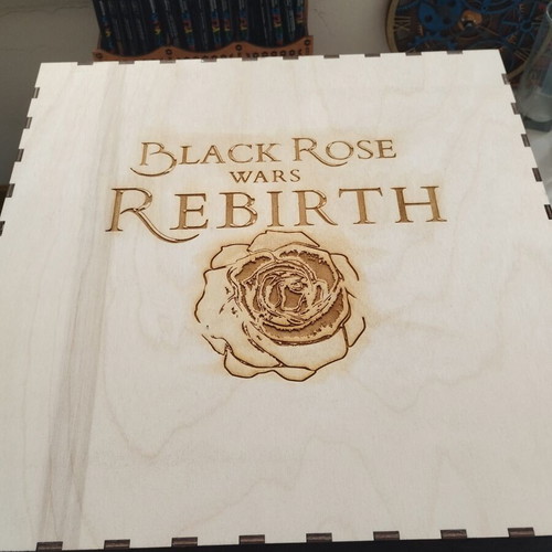 Wooden box for Black Rose Wars Rebirth board game, made to order