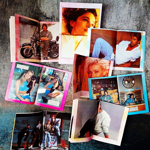 Star Album collectible inserts set of 7 from magazine Katerina 1989-1991, like new