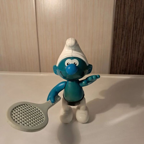 The Smurfs Tennis Smurf McDonald’s Happy Meal Toy 2002 new