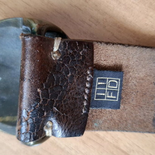Roberto Cavalli women's leather belt like new, brown, size 80