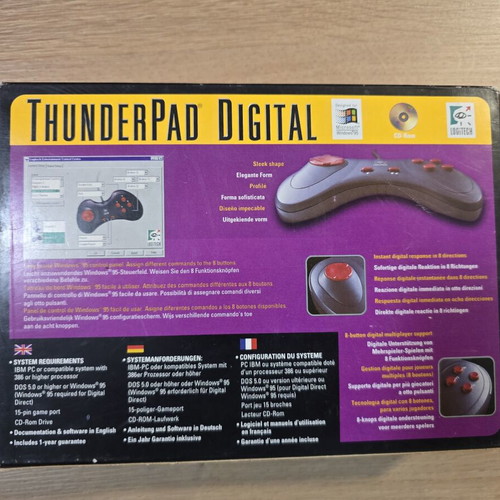 Logitech ThunderPad Digital controller for PC Windows 95/98 like new
