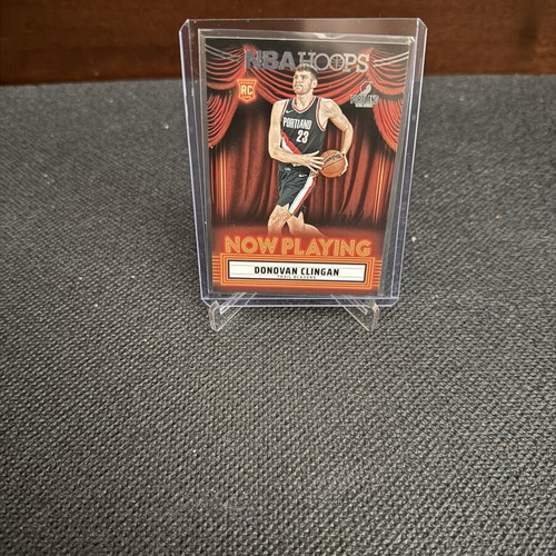 Donovan Clingan RC Now Playing NBA Hoops 2024/25 card like new