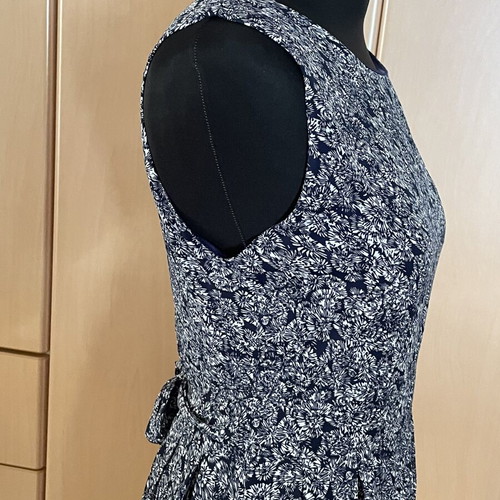 Dress, white and blue, size S / 36 / 8