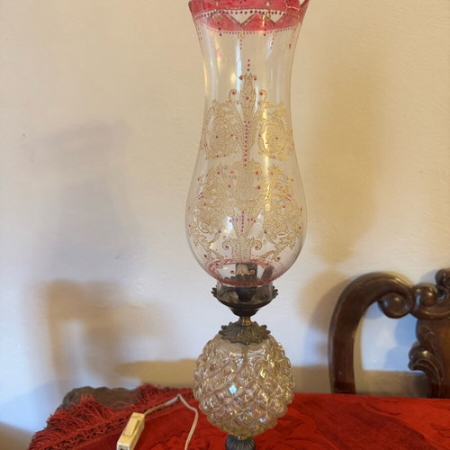 Large vintage table lamp used