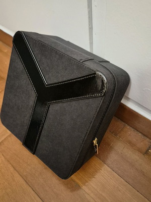 Yves Saint Laurent makeup case square box black new with mirror