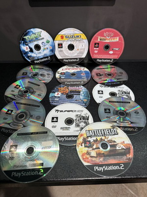 PlayStation 2 games pack of 14 used, non-working