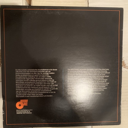 Technics SFTG172-01 Original Thick Rubber Mat 6mm used with Vintage Microstatic Case