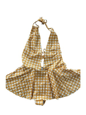 Lookseri μαγιό ολόσωμο καινούργιο size small πορτοκαλί με φουστάκι