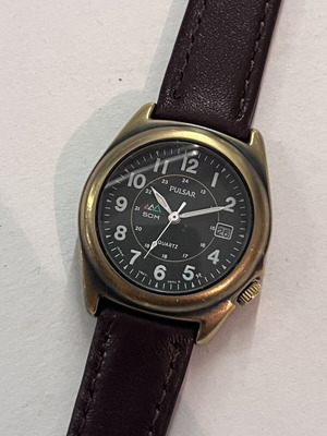 Pulsar Vintage Sport Watch Like New, 22mm, Black, Women's