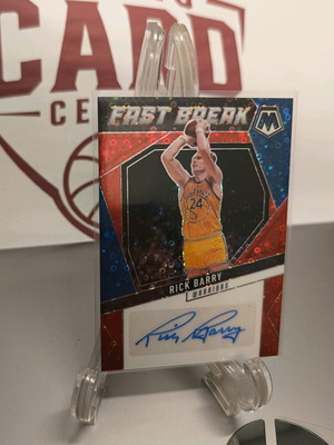 Rick Barry Mosaic Fast Break Autograph 23/49 2024-25 red blue new