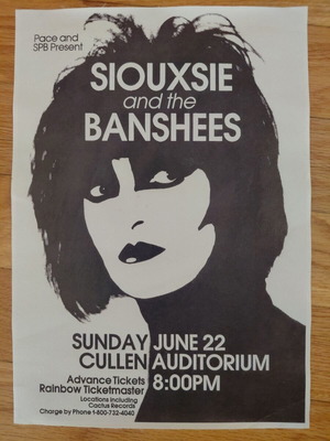 Siouxsie and the Banshees vintage αφίσα σε σαν καινούργιο