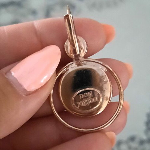 Don Joyelli jewelry set in rose gold tone, like new