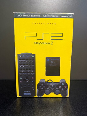 Sony PlayStation 2 Triple Pack used with Remote Controller