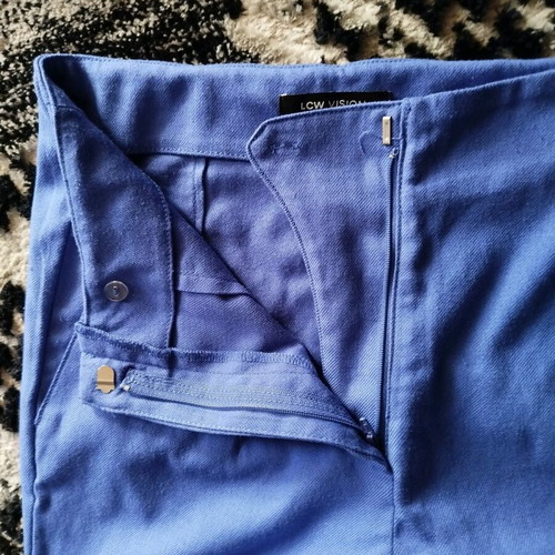 Women's blue fabric pants straight cut like new