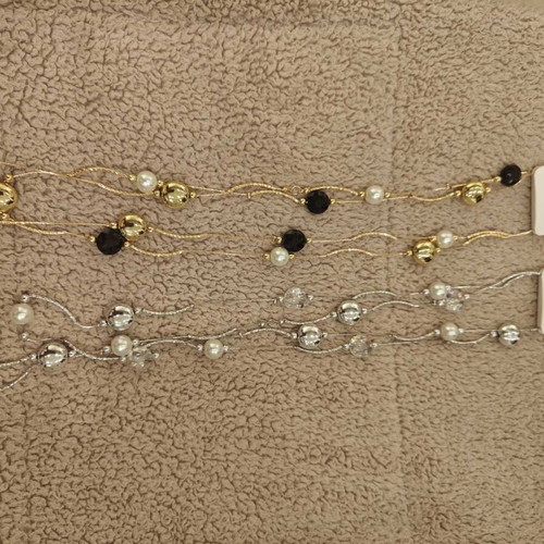 Jewelry set new, necklace and earrings gold and silver