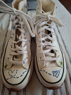 Converse handmade white sneakers in very good condition