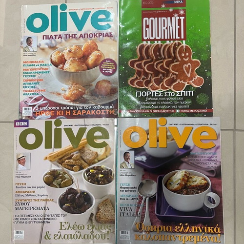 Olive and Gourmet magazines like new, issues 2011-2014