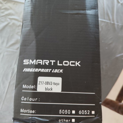 Smart door lock with fingerprint, code, IC card, key and app control