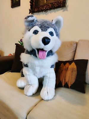 Large stuffed dog 55 cm like new
