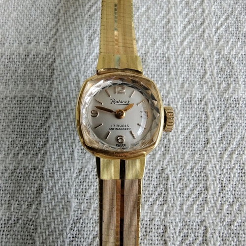 Radiant women's wristwatch used, gold-plated, 1960s