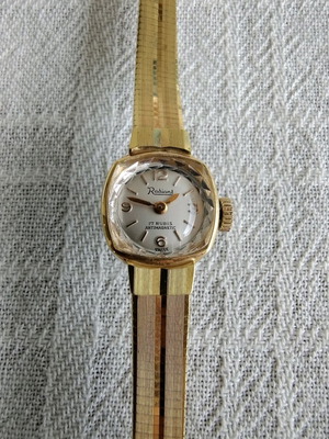 Radiant women's wristwatch used, gold-plated, 1960s