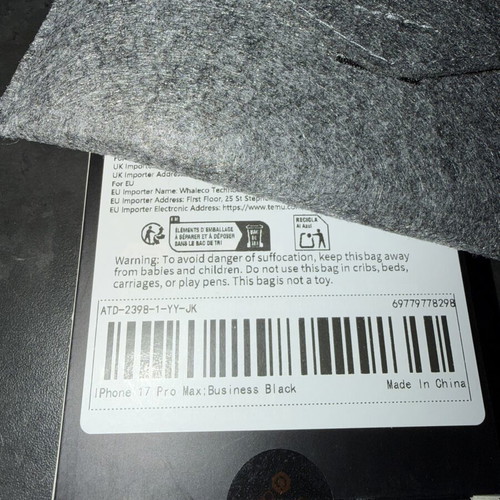 17 Pro Max Case Black ASUS new