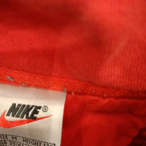 Nike quarter-zip sweatshirt used, vintage navy and red colorblock